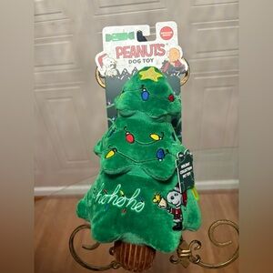 Peanuts Snoopy Dog Toy - Christmas Hat Squeaker  Clinker & SqueakerPlush NEW 12”